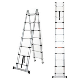 dual purpose telescopic ladder dual purpose telescopic ladder