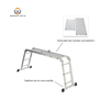 Big Hinge Aluminum Folding Ladder