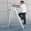 WERNER Heavy Duty 330lbs Capacity Strong A Frame Single-Sided Aluminum Ladder With Tool Tray Factory