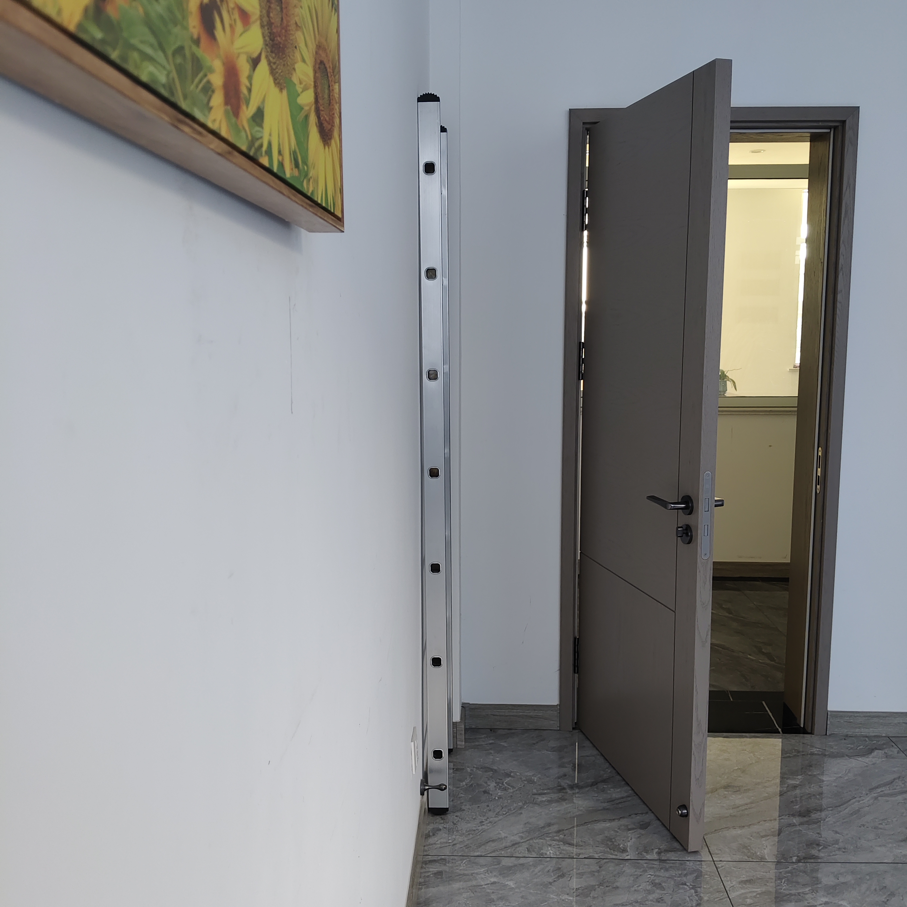 Aluminum Single Straight Ladders 2.8m