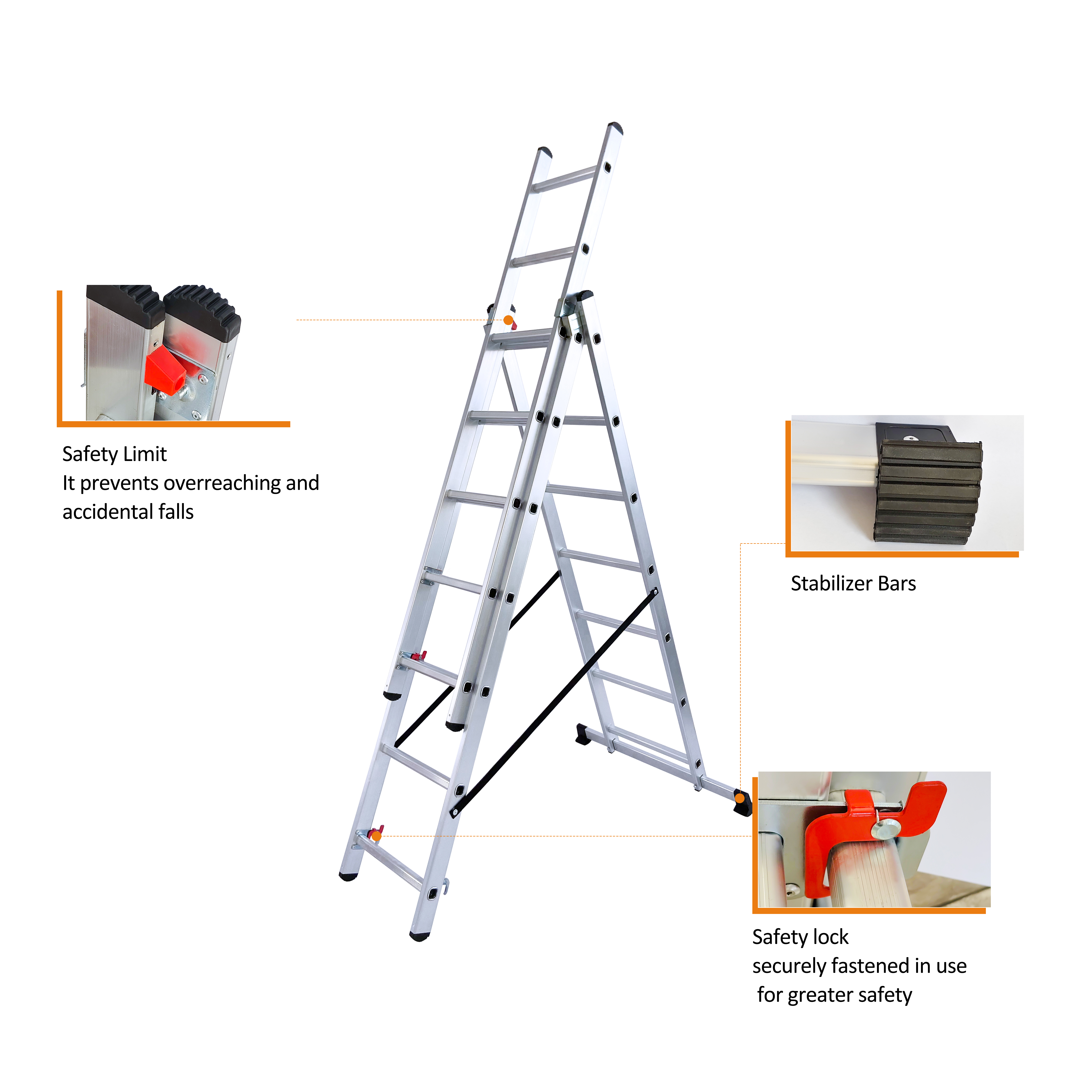 3-part extension ladder