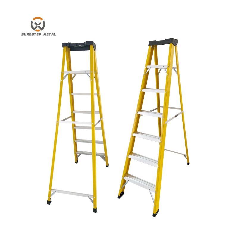 Convenient Single Sided Fiberglass Ladder