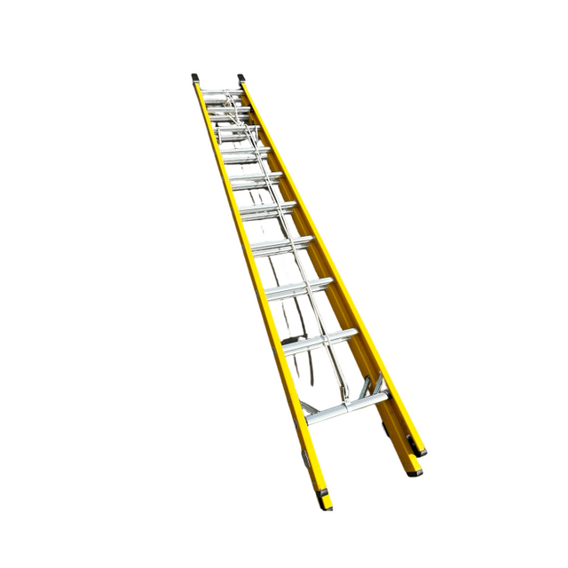 2*8/ 2*10/ 2*12/ 2*14/ 2*16/ 2*18/ 2*20/ 2*22 300 lb. Weight Capacity Insulated Fiberglass Extension Ladder for Industrial use
