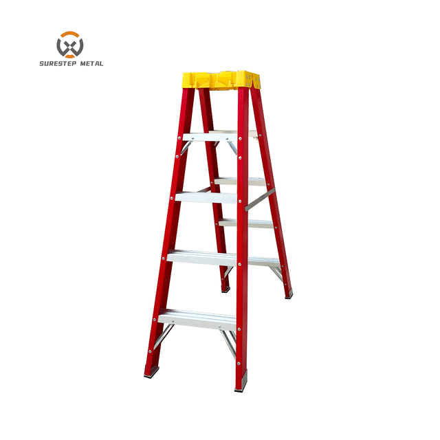 fiberglass double side ladder