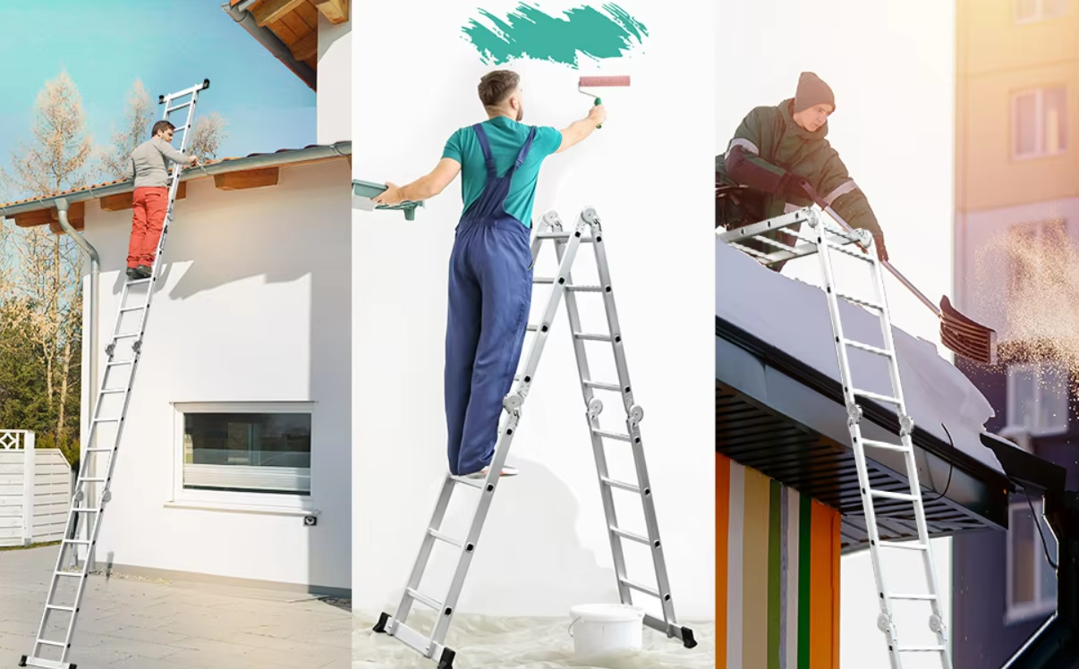 Aluminum Extension Folding Ladder
