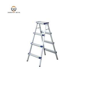 Outdoor Household Multifunctional Step Stool Ladder Aluminum Ladder Stool Double-Sided Widening Ladder for kitchent and home use 