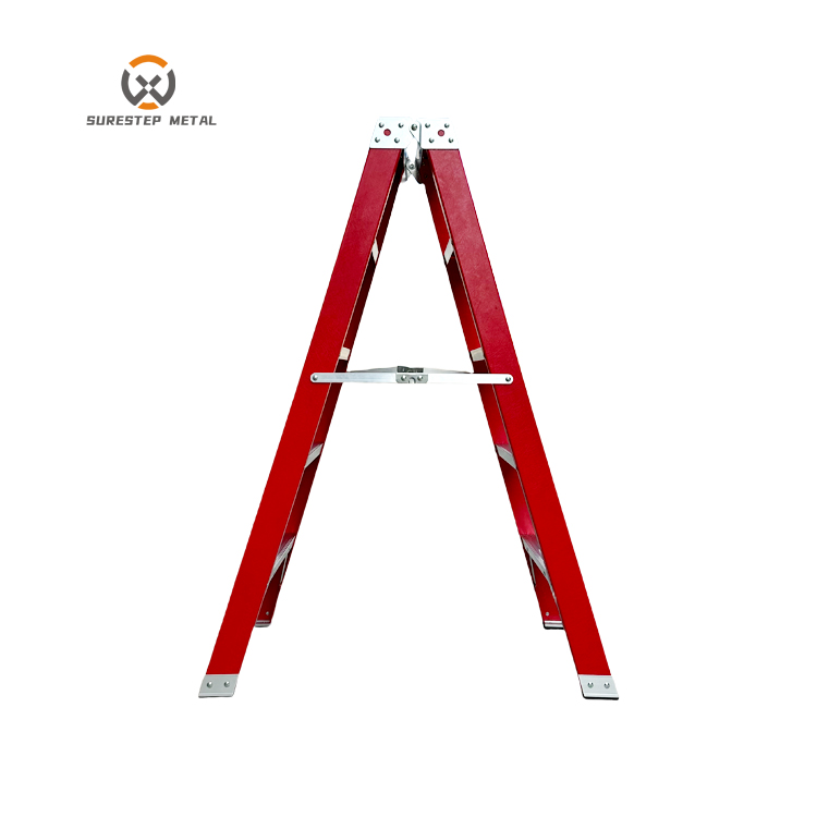 Double Folding Fiberglass Herringbone Ladder
