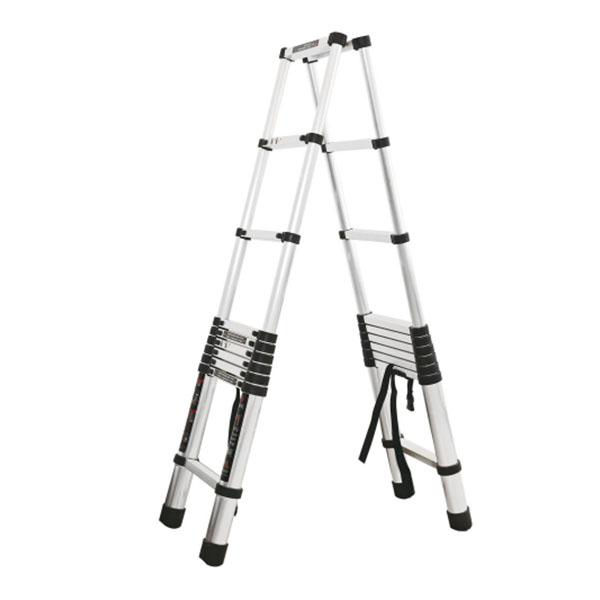 Top Quality Steady Lightweight Anti-slip Compact Double-side Telescopic Aluminium Step Ladder OEM