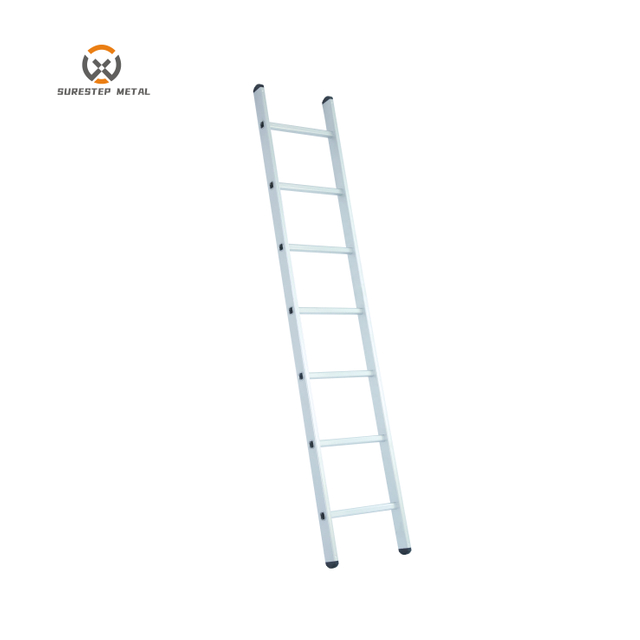 6-12steps Portable Factory Directly Supply Aluminum Single Straight Ladder