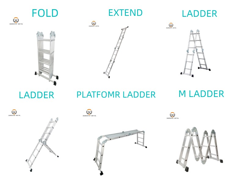 Aluminum Extension Folding Ladder
