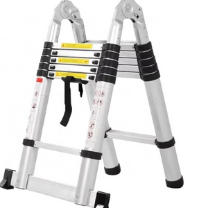 Wholesale Lightweight Double-side Extenstion Aluminium Telescoping Ladder With Joints Manufacture