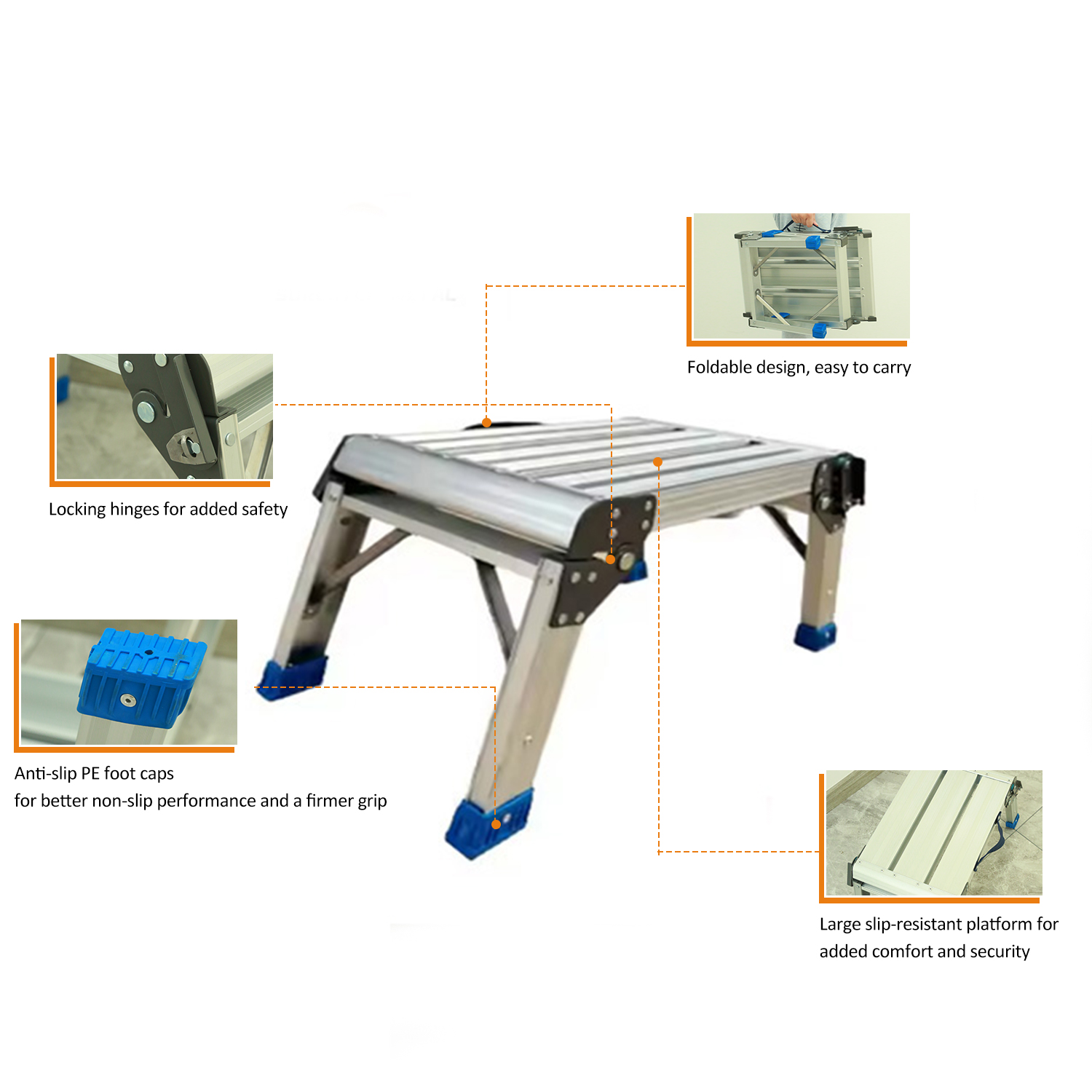 aluminium folding work platforms