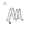 4*3/ 4*4/ 4*5/ 4*6 Aluminum Extension Folding Ladder Industrial Design Adjustable Ladder Heavy Duty Ladder Conforms To EN 131 Standard 300 Lbs Multi-Purpose Ladder for Home Outdoor Use