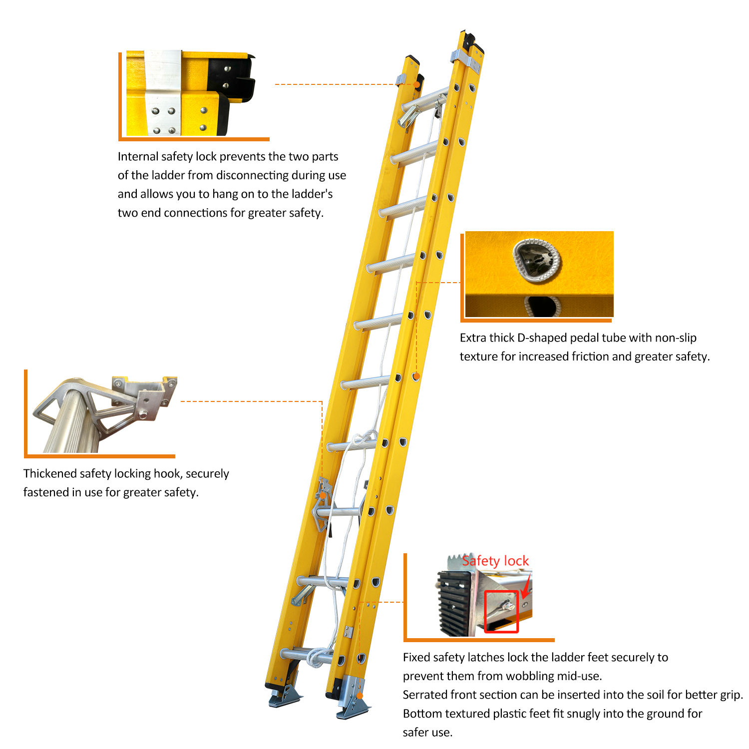 24 fiberglass extension ladder