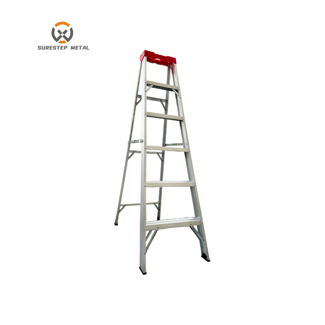 WERNER Heavy Duty 330lbs Capacity Strong A Frame Single-Sided Aluminum Ladder With Tool Tray Factory
