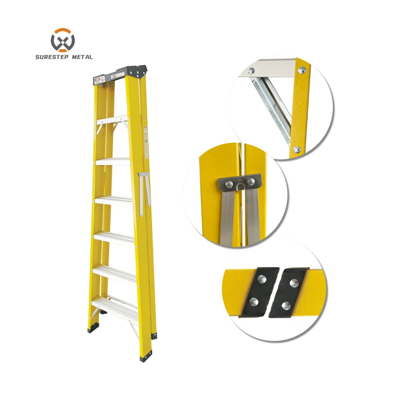 Convenient Single Sided Fiberglass Ladder