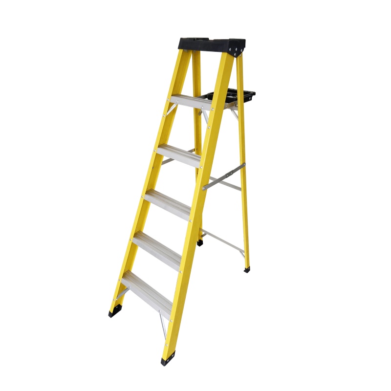Convenient Single Sided Fiberglass Ladder