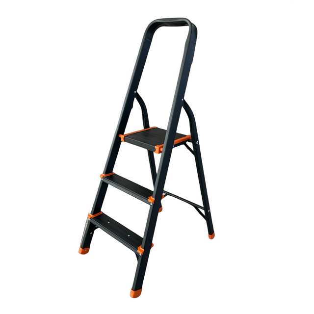 Black Matte Aluminum Portable Ladder