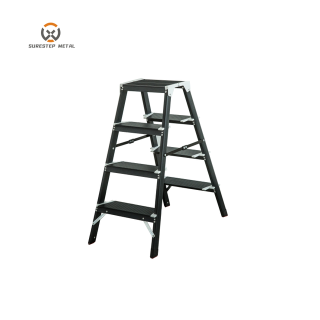 3/4/5/6/7/8 Steps Japanese Morden Design Wide Step Anti-slip Ladder Feet Household Ladder Step Stool OEM Ladder Factory Supplier