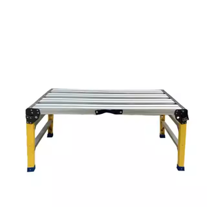  Safety Stability Wide Surface Fiberglass 2 Step Foldable Working Platform Manufacturer