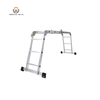4*3/ 4*4/ 4*5/ 4*6 Aluminum Extension Folding Ladder Industrial Design Adjustable Ladder Heavy Duty Ladder Conforms To EN 131 Standard 300 Lbs Multi-Purpose Ladder for Home Outdoor Use